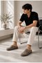 Unisex Slippers with Comfortable Sole, City Style Closed Front - 4