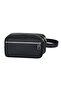 Double Compartment Black Men's Hand, Shaving and Travel Bag