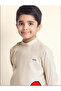 Boys Beige Cotton Kurta with Printed Design