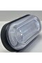 Wall light unit, black body, 30 watts, oval - 2