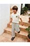 Striped 100% Soft Cotton Balloon Fit Pants – Comfortable Cut with Laces and Pockets - 6