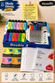 White Set Double a A4 Photocopy Paper |   12 Highlighter Pens |   8 Colors Ballpoint Pen |   Adhesive Note |   Telli Dosya |   Pouch File Set