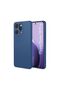 Oppo Reno 14 Pro Compatible Silicone Case Pastel Color Tone Flexible Cover with Camera Protection Navy Blue