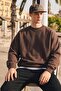 Men's Casual Crew Neck Coffee Basic Sweatshirt - 3