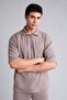 Ultra Soft Boxy Fit Half Zip Short Sleeve Polo T-Shirt H6164Ax26Au