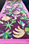 40X140Cm Woven Stain-Resistant Printed Thai Feather Fabric Tablecloth Decorative Runner Washable - 2
