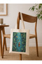 Water Lily, Nature Themed, Raw Fabric Bag, Sublimation Printing, Shoulder Bag, Shopping Bag