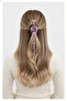 Twisted Marble Patterned Purple Pink Hairpin Stick Women's Accessory - 2