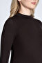 8546 Half Turtleneck Cashmere Micro Modal Ultra Light Long Sleeve Blouse - 4