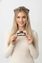 Modern Patterned 4-Piece Hair Clip Set - Transparent Brown Claw Clips - 4