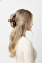 Stylish Burgundy Bow Design Hair Clip Set - 3 Piece Clip Set - 3