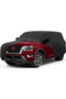 Car Cover for 2004-2025 Nissan Armada/Infiniti QX80, Waterproof Custom-fit All Weather Sun Rain UV Dust Snow Protection Outdoor Full Car Cover with Door Zipper and Cotton Lining-Grey