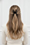 Black Shiny Large Size Hair Clip Claw Clip Stylish and Practical Hair Accessory for Daily Use - 2