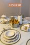 Set of 4 Matte Gold Cage Napkin Holders, Vertical Paper Towel Holders, Supla Round Bread Basket with Divider - 2