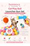 Cat Play Ball Throwing Gun Set 30 Pieces Soft Pompom Balls - 2