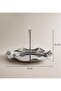 Stainless Steel Catering Serving Tray Wavy Serving Plate Snack Plate 21 cm - 2
