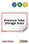 Pressure Tube Storage Area Isg Warning Sign Label 25X35 cm