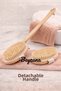 Long Handle Natural Horsehair Brush |   Cellulite Brush |   Long Horsehair Brush with Wooden Handle - 2