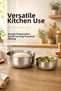 Set of 2 Stainless Steel Mixing Bowls - 1200-2500 ml Metal Bowl Set - 3