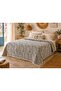Daily 100% Cotton Muslin Pique 4 Layer Double Pique & Bedspread 230X250 cm - Reversible - 2