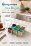 6 Compartment Bag Herbal Tea Storage Box Organizer