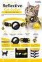 Reflective Airtag Cat Collar - Safety Buckle Collar with Bell