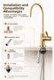 Ncps883Cp-L Chrome Purifier Faucet with Led Indicator Premium Ro Faucet - 7