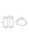 25-172 - Karmi̇na Glass Oval Sponge Holder Double 18*18 - 2