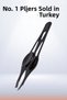 6-Piece Professional Black Manicure and Grooming Set - Package Includes Tweezers, Eyelash Curler, Cuticle Nipper, Glass File, and Nail Clippers - 4