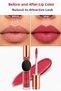 Matte liquid lipstick nude rose dusty rose long-lasting waterproof highly pigmented lipstick with mirror design - 2