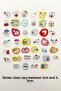 Cute Teeth 40 Piece Sticker Pack Waterproof Agenda Laptop Thermos Phone Sticker Set - 2
