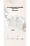 Organizer with Handle, 3-Compartment Multi-Purpose Basket, Practical Carrying Organizer - 4