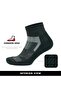 2-Pack Seamless Men's and Women's Athletic Running Walking Exercise Activity Sports Socks with Towel Bottom 3594 - 2