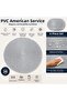 Round Silver-Gold American Service Plate 38 cm Set of 6 Dining Table Placemats