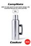 Campmate 2 Liters Stainless Steel Thermos Silver Ckr2127