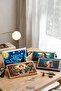 Multi-Purpose Famous Painting Printed Mini Makeup Bag – Tassel Art-Themed Handbag, Frida Kahlo, Mini Lisa, and Van Gogh Pen Holder Wallet - 6