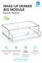 Large Drawer Module Transparent Cosmetic Organizer Makeup Jewelry Lipstick Nail Polish Cotton Organizer - 4