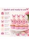 Butterfly Cupcake Decoration and Cupcake Mold Set 8+8 Pieces |   Birthday, Baby Shower, Tooth Wheat Party Supplies - 4