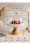Presentation Plate with Lid, Presentation Bowl, Cucumber Dish, Fruit Bowl, Glass Dome Plate with Lid, Cookie Dish, Porcelain Presentation Dish - 2