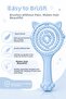 Pro Three-Dimensional Children's Hairbrush with Blue Cat Paws and Ears - 2