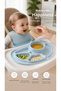 Baby Food Plate (Tablot) 5 Compartment Blue Lova - 2