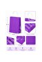 22X16 cm Gift Paper Bag Purple 5 Pieces - 2