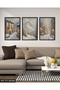 Snowy Street 3 Piece Wooden Framed Painting Act - 3
