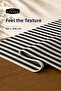 Black Striped Runner American Service Tablecloth 40 X 150 cm - 2
