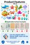 Cute Sea Creatures Kids Room Wall Sticker Set, Fish Whale Sea Horse Baby Room Decor - 2