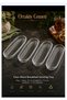 Breakfast Serving Tray 4 Pieces of Fish Back Patterned Kayak Glass Plate 19 cm Length 7.5 cm Width 2 cm Depth Stylish Glass Product - 2