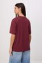Bordo Harry Potter Lisanslı Relaxed/Rahat Kalıp Tok %100 Pamuk Örme T-Shirt TWOSS26TS00141 - 4