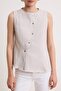 Taş Comfort Düğme Detaylı Denim Bluz TWOSS26BZ00707 - 4