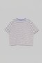 Brown-Ecru Crab Embroidered Striped Contrast Collar Detail Knitted Oversize T-Shirt Tbbss26Bf00057 - 6