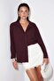 Oversize Modal Shirt with Plum Pockets Tdrss26Go00052